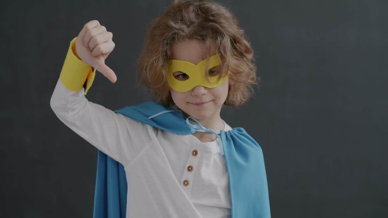 Disappointed Superhero Child