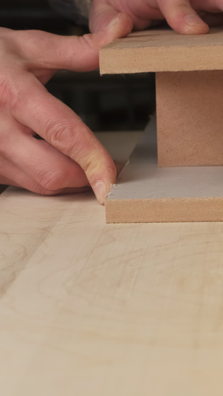 Woodworking Process: Assembling Wood Panels