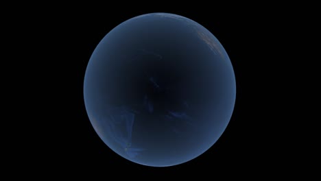 el planeta tierra gira sobre un fondo transparente, 4k prores con alfa