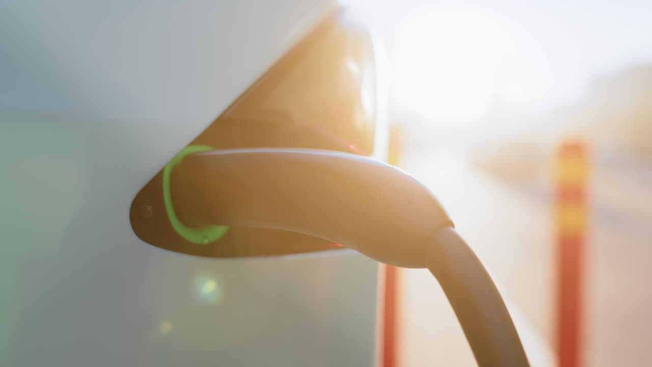 스테이션에서 전기 자동차 충전