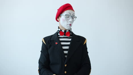 mime artist portrait