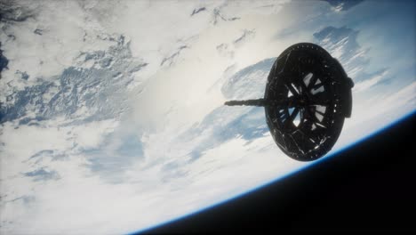 futuristic-Space-satellite-orbiting-the-earth