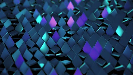 de fondo de rombos brillantes de color azul púrpura