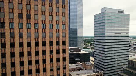 cityscape view of modern and historic buildings