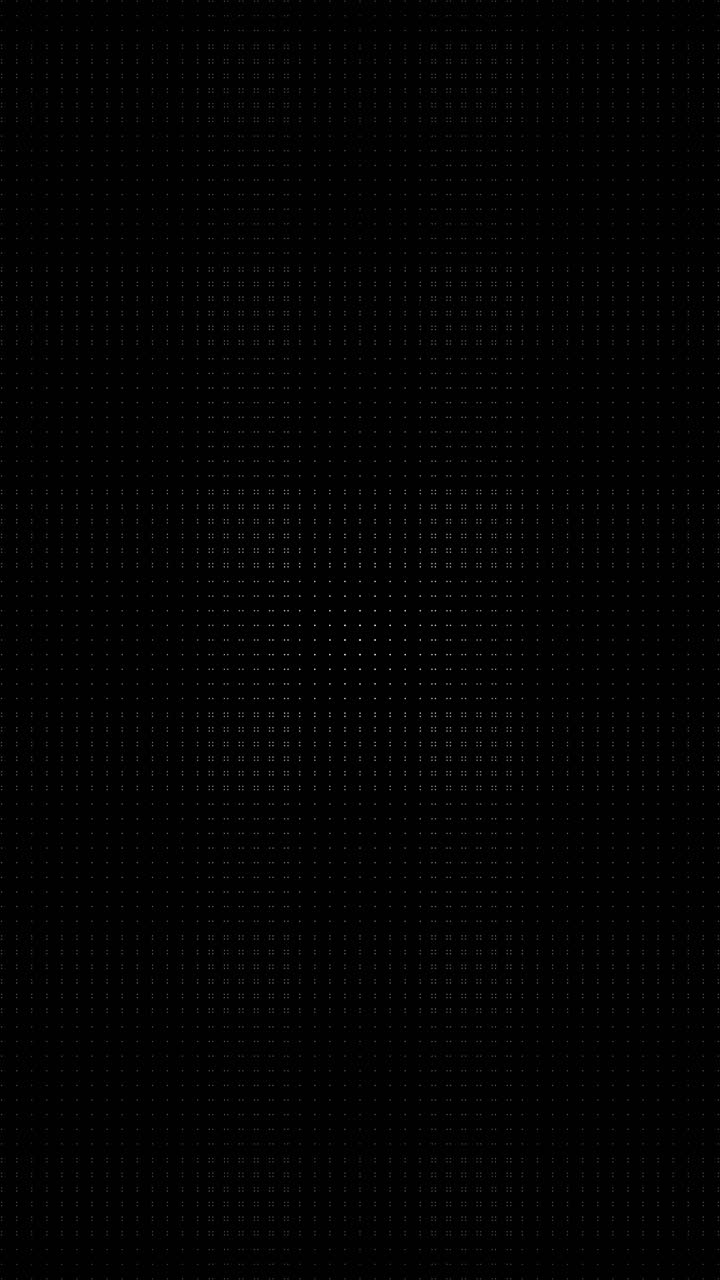 Portrait orientation background with a small square of flashing green data points in the center. Includes copy space above and below for mobile titles