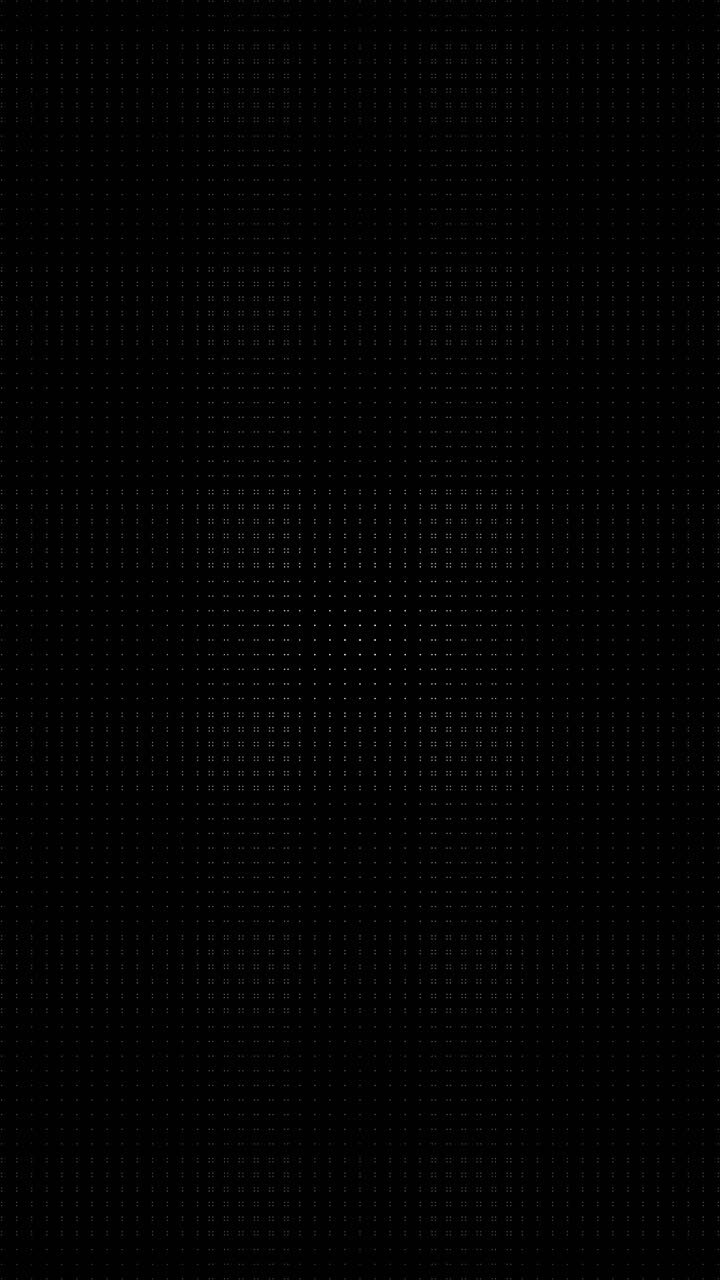 Portrait orientation background with a small square of flashing green data points in the center. Includes copy space above and below for mobile titles