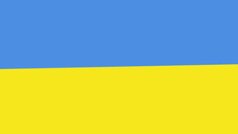 animation of data processing and flag of ukraine over hands using laptop