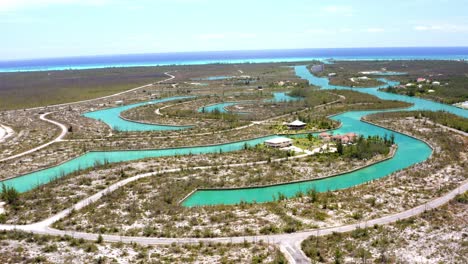 luxury resort and villa in west grand bahama at summer