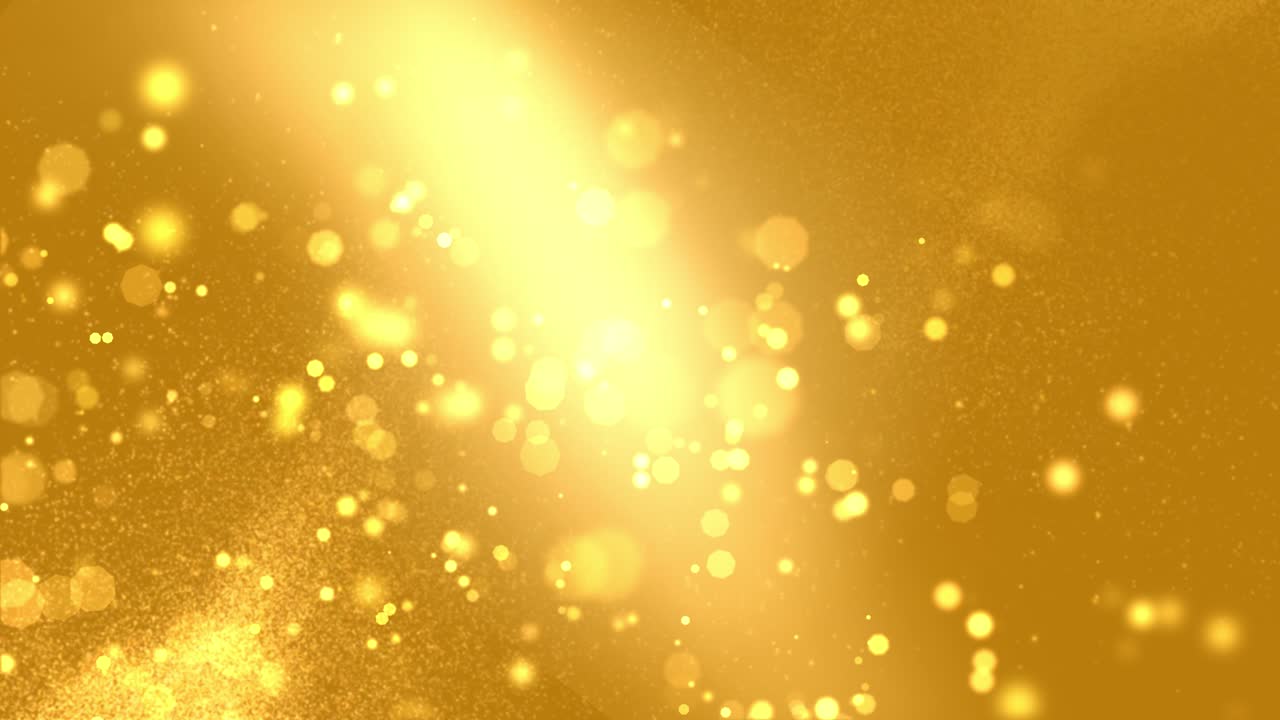 4k loop sparkle shine light confetti effect gold glitter loop background luminous glittering light