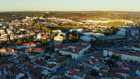 drone shot from a small village in alentejo, portugal