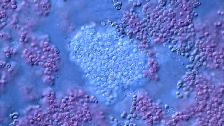 Microscopic View of Cellular Structures