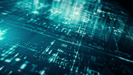 matriz de visualización de pantalla futurista, telemetría de datos digitales de alta tecnología con números encriptados, visualización de fondo dinámico para el formato de visualizacion de pantalla de escritorio de computadora