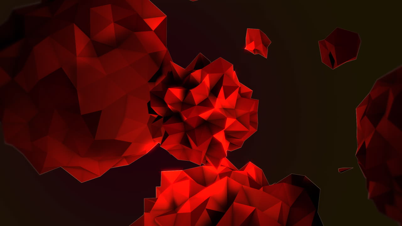 gradiente rojo orbe líquido futurista en una galaxia negra oscura