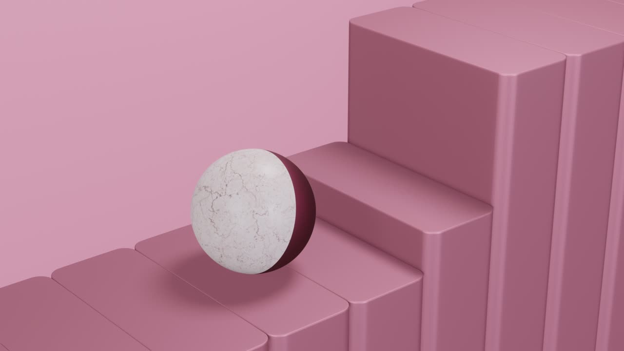 animación sin fin en 3d. diseño de movimiento cíclico sin costuras. animación satisfactoria. animación en bucle en 3d