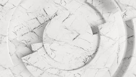 abstract white marble geometric design