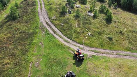 quad bike adventure in mountainous terrain