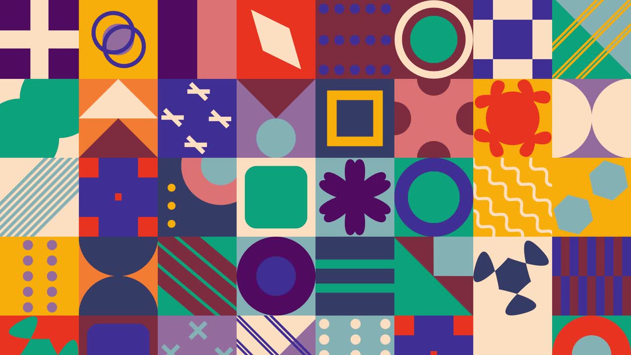 fondo animado de papel tapiz geométrico