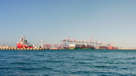 sea, water and ship on cruise to travel on blue