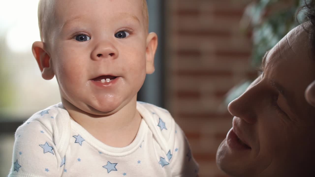 Baby looking at camera