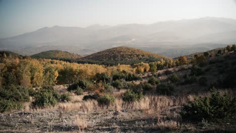 autumn landscape in the macedonian mountains