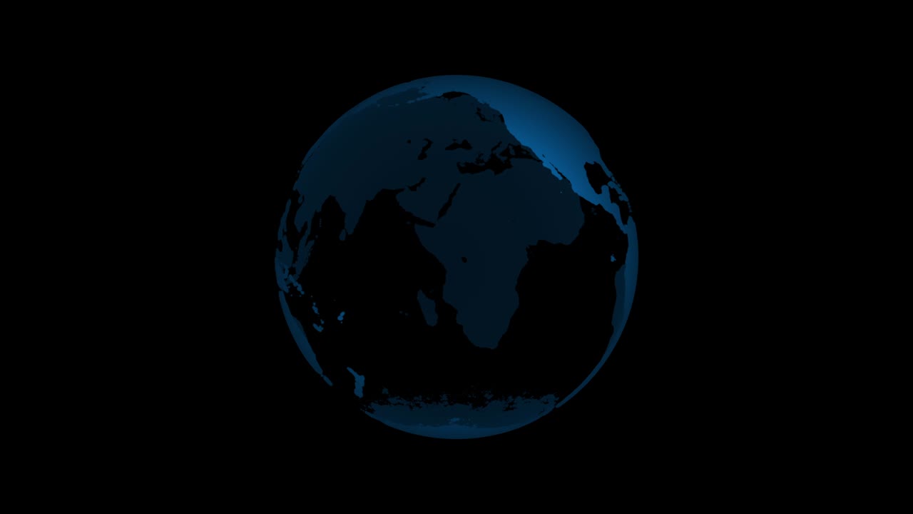animación del globo giratorio del planeta tierra en un bucle de fondo blanco.