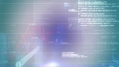 animación de gráficos con códigos binarios en bucle sobre lenguaje de computadora contra un fondo abstracto