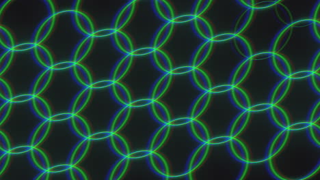 modello circolare astratto linee blu e verdi
