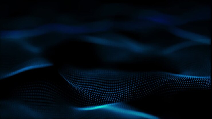4k video of abstract blue background with a dynamic wave.