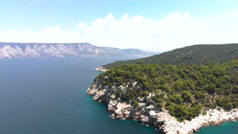 uninhabited dalmatia island in the adriatic sea in croatia