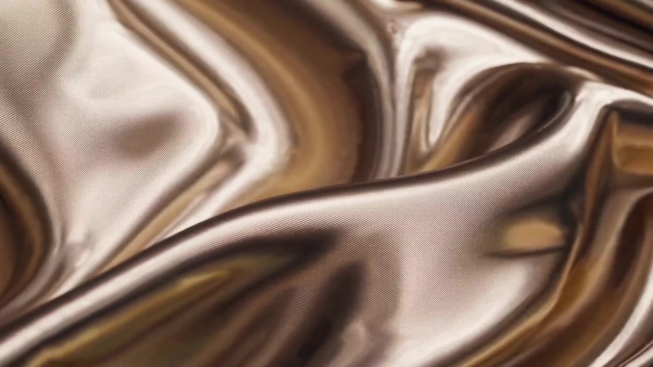 Lussuosa Texture di Tessuto Dorato con Onde Fluide e Lisce
