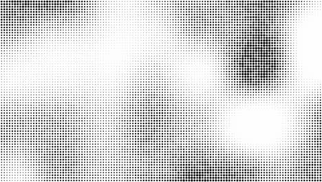 black and white halftone dotted gradient animation background