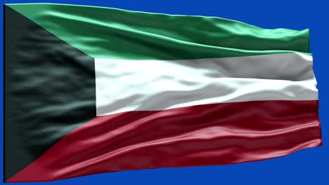 4k bandera muy detallada de kuwait - bandera de kuwait alto detalle - bandera nacional de kuwait patrón de ondas elementos en bucle