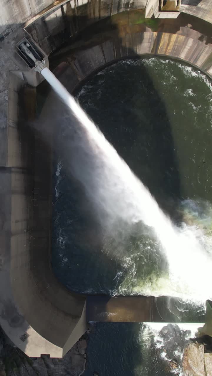 Aerial View of Dam in Portugal