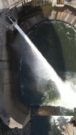 aerial view of dam in portugal