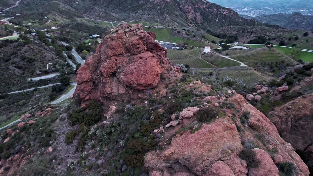 Aerial Drone View of Malibu’s Stunning Beaches and Mountain Backdrop