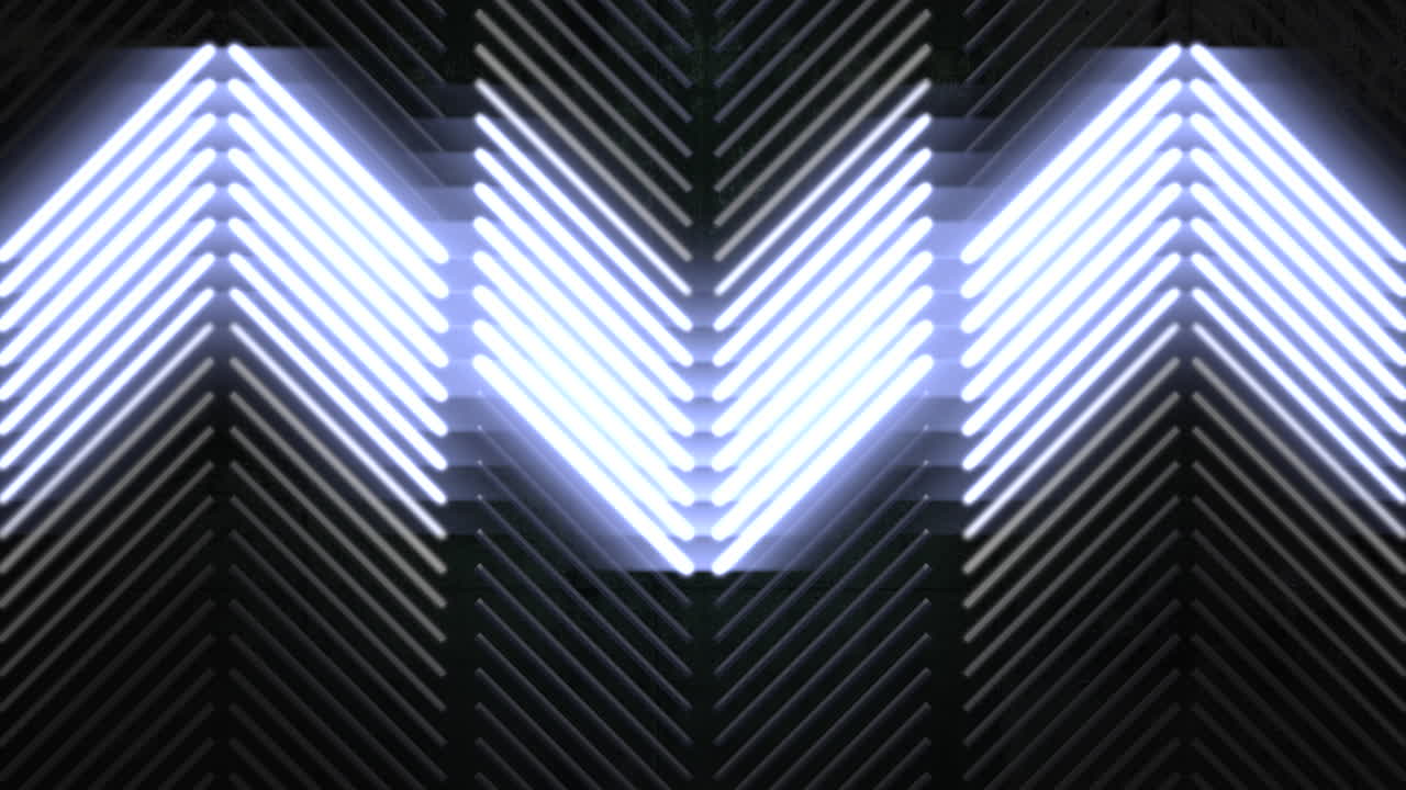 patrón de rayas y luces de neón de colores de movimiento 9