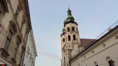 tower in the center of krakow