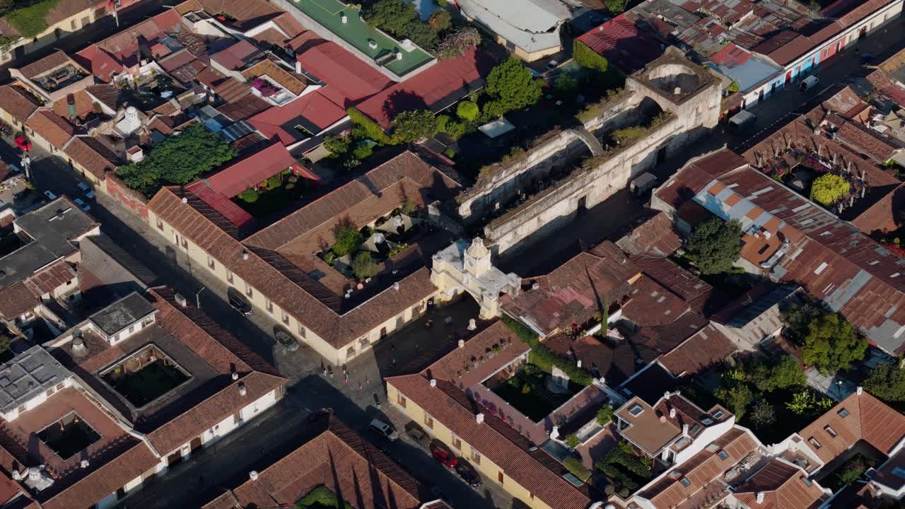 Panoramic view of the city of Antigua, Guatemala