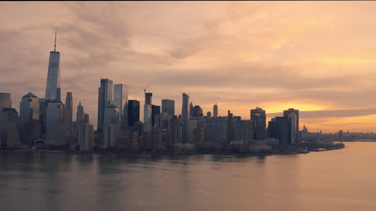 Luftoptagelse af Lower Manhattan