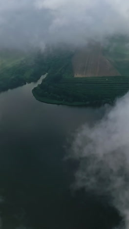 flying through the cloud. aerial view of view of blue sky and white clouds