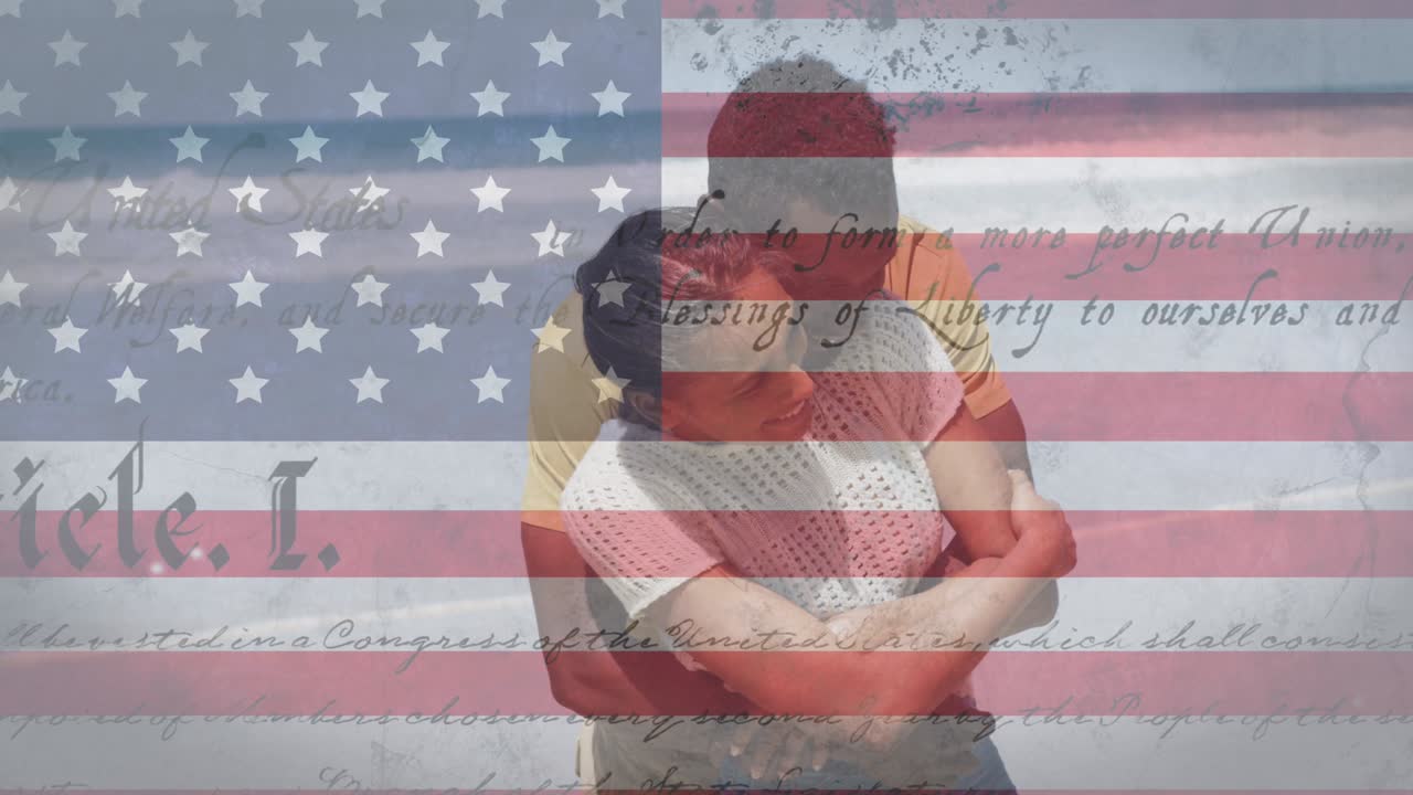 미국  ⁇ 발과 텍스트의 애니메이션이  ⁇ 을 포옹하고 있습니다.