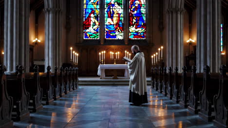 priest in church