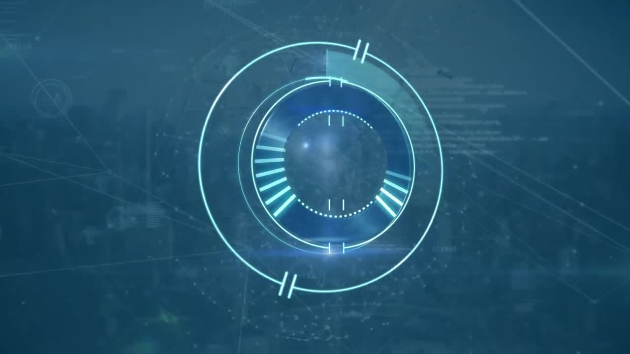Animation of scope scanning over network of connections
