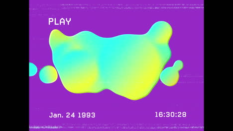 animation of colorful plots over screen with noise