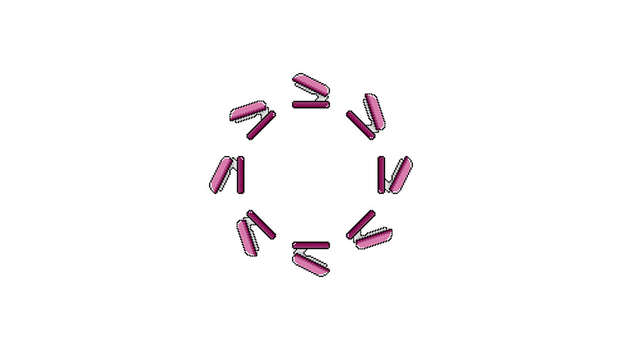 Pixel Art Stapler Spinning Circle Animated Overlay Transparent 30fps (1)