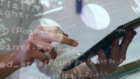 Woman using a digital tablet