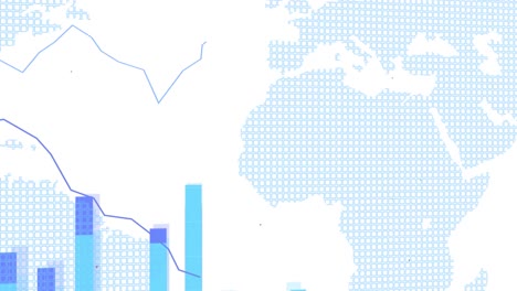 Animación-Del-Procesamiento-De-Datos-Sobre-El-Mapa-Mundial