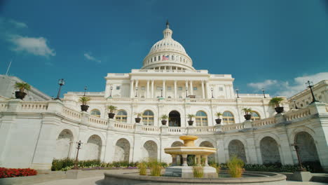 Edificio-Del-Capitolio-En-Washington-Dc-Gran-Angular-Disparando-Video-4k