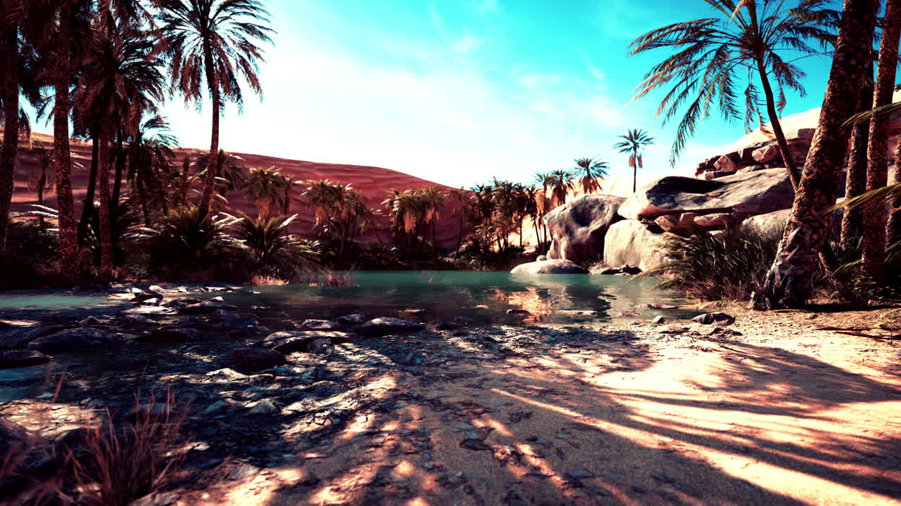 Serene Oasis in the Desert