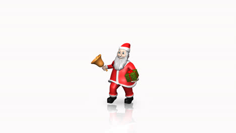 animation of santa claus with present